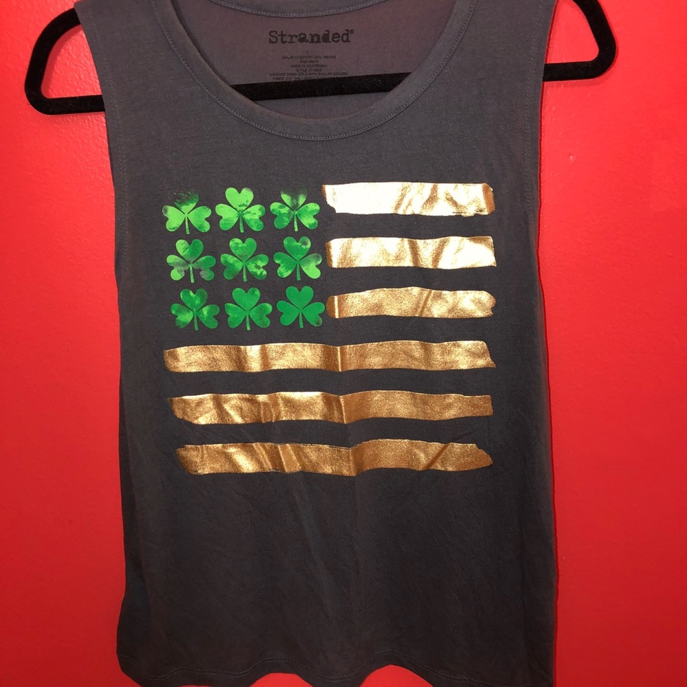 Stranded St Patrick’s Muscle Tee - Picture 2 of 3